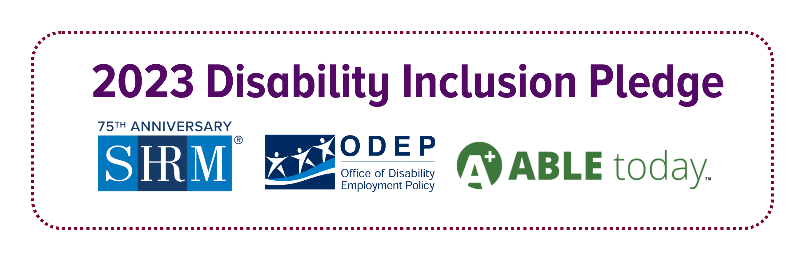 2023 Disability Inclusion Pledge Logo