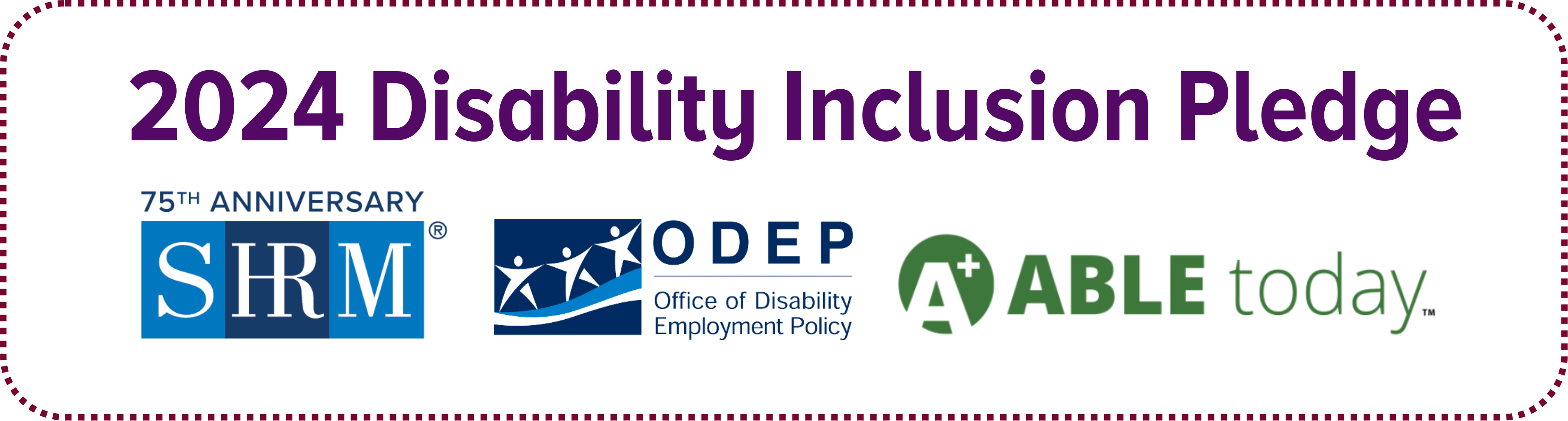 2023 Disability Inclusion Pledge Logo